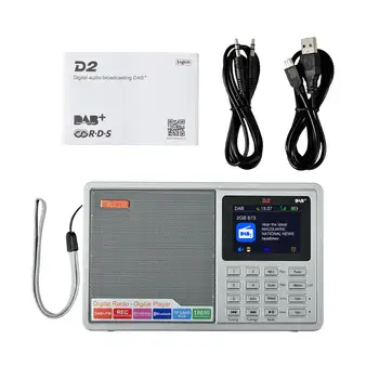 GTmedia D2 Mini DAB Digital, Receptor de Rádio FM Bluetooth Estéreo do Receptor com o Colorido LCD/som de Alta qualidade para interior e exterior