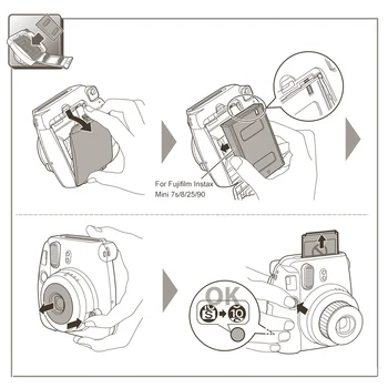 Genuíno fujifilm Instax Mini-Filme Branca de Papel Fotográfico Instantâneo do Álbum Instant Impressão para Fujifilm Instax Mini 7s/8/25/90/9