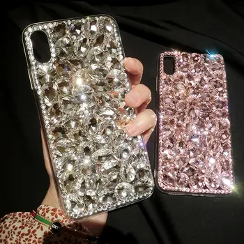 Glitter Case Para Samsung Galaxy S20 Ultra S8 S9 Plus Tampa do Diamante Para S10 Lite Nota 20 A21S A31 A41 A51 A71 M31 A11 41 51