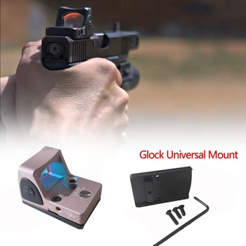 Glock 20mm Weaver Trilho Airsoft Mini Red Dot Sight Colimador Reflexo de Vista Rifle acessórios