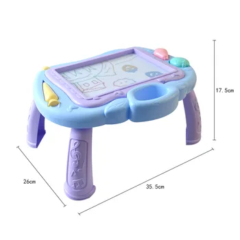 Grande Cor/Preto Branco Magnético mesa de Desenho de Tabela para Crianças, Quebra-cabeça Tablet Desenho Grafite Tabela