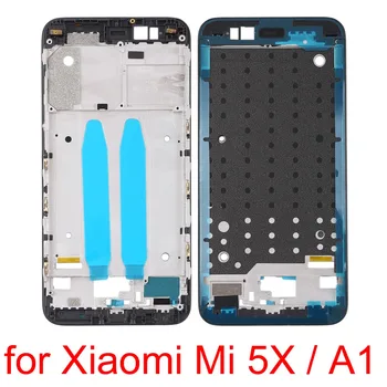 H de Novo para o Xiaomi Mi 5X / A1 LCD Frontal de Habitação Quadro do Meio Aro Moldura da Frente da Carcaça Peças de reparo