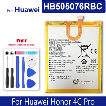 HB526379EBC Bateria do Huawei Honor 4C Pro / Honor4C Pro Honor4CPro Batery com Número de Rastreamento