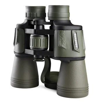 HD 20x50 BAK4 Óptico Binocular com Zoom Monocular Pouca Luz Impermeável Poderoso Telescópio para Adultos Camping Caminhadas Caça ao ar livre