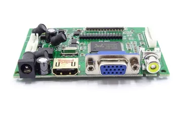 HDMI+VGA 2AV Conselho de Controle de Kit para N156B6 N156B6-L0B N156B6-L0A 1366 X 768 ecrã LCD LED de Controlador de Placa de