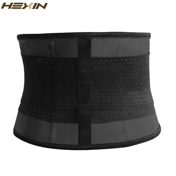 HEXIN Látex Cintura fina Aparador Cinto Ajustável de Suor Correia Fajas Shaper do Corpo Clássico Treino de Látex Cintura Treinador Espartilho 