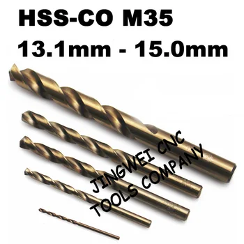 HSS cobalto M35 bit broca 13.1 13.2 13.3 13.4 13.5 13.6 13.7 13.8 14.0 14.5 14.6 14.7 14.8 14.9 15 mm para aço inoxidável