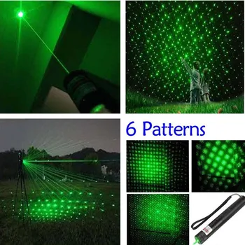 Hight Poderoso ponteiro Laser Verde 1000 m 5mw Lazer caneta 4pcs Cabeça a Queima de fósforo com lasers 303+carregador+Bateria 18650