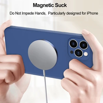 Hoco Silicone Líquido Magnético sem Fio Para o iPhone 12 Pro Máximo de 12 Mini Anti-Choque Completo Lente da Câmera Tampa de Protecção 11Pro Max.