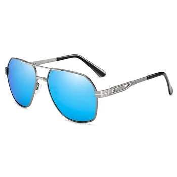 Homens Óculos de sol Polarizados Marca de Design Clássico Metal Homens de Condução de Óculos de Sol Masculino UV400 Óculos de sol Tons de Óculos de Oculos de sol