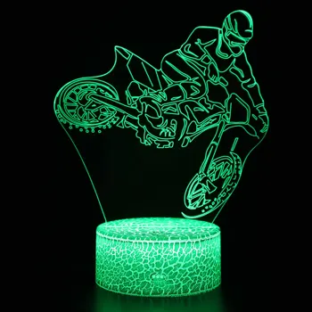 Hongcui Noite Luzes de LED Novidade 3D lâmpada de Brinquedo Bonito Presente de 7 Cores dos desenhos animados Atmosfera Lâmpada Para Crianças de Quarto de Crianças