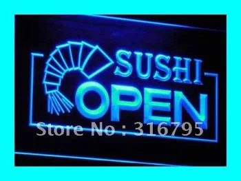 I027 OPEN Bar de Sushi Negócio de Café Pub de Néon do DIODO emissor de Luz da Luz de Sinais On/Off Interruptor 20+ 5 Cores Tamanhos