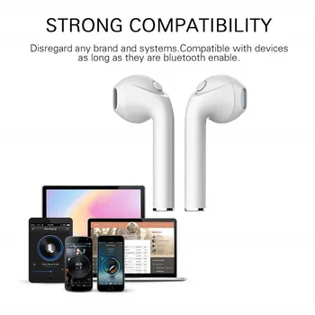I7s TWS Bluetooth sem Fio do Fone de ouvido para ASUS ZenFone Max M2 (ZB633KL, ZB632KL) Música Earbud Caixa de Carregamento