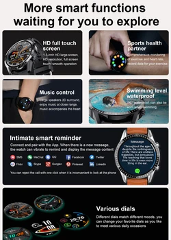 I9 Smart Watch Chamada Bluetooth Smartwatch da frequência Cardíaca Homens de Vários Esportes de Modo Impermeável PK GT2 Wacth Para o HuaWei Android, IOS, Tanto
