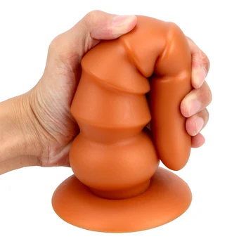 IKOKY Anal Expansão Vagina Masturbação Super Enorme Bunda Plug Produtos para Adultos Pagode Plug Anal Grande Vibrador Brinquedos de Sexo de Mulher Para Homem