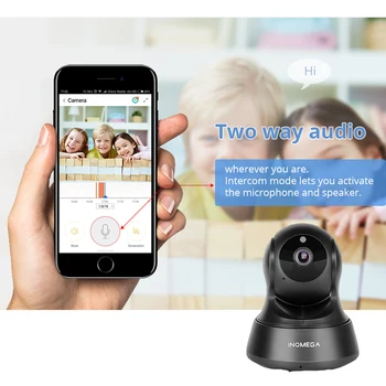 INQMEGA Câmera IP de Segurança em Casa Duas Vias de Áudio HD 720P 1080P Draadloze Mini Câmera de 1MP Nachtzicht CCTV WiFi Baby Monitor Câmera