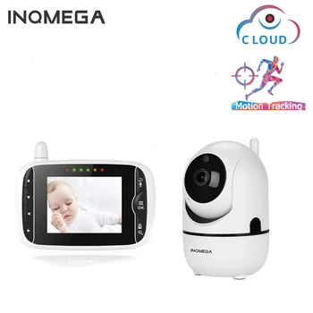 INQMEGA Monitores do Bebê de 4,3 polegadas 1080P com Visão Noturna Infravermelho sem Fio do Bebê de Vídeo Dormir Monitoriza a Temperatura de Câmeras de Vigilância