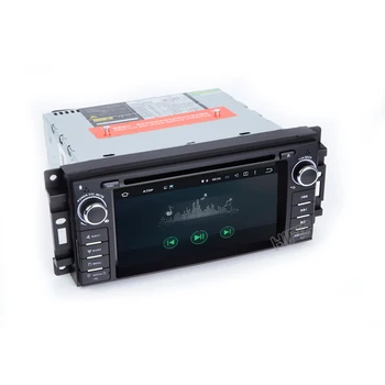 IPS 8-Core Android De 10 de DVD do Carro de GPS do Rádio Estéreo Para Jeep Liberty Wrangler Bússola Comandante Grand Cherokee ou Dodge Caliber Viagem