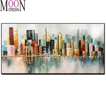Imagem 3d de strass mosaico abstrato moderno, pintura de parede de sala de estar, decoração do conjunto completo bordado de diamantes de cristal