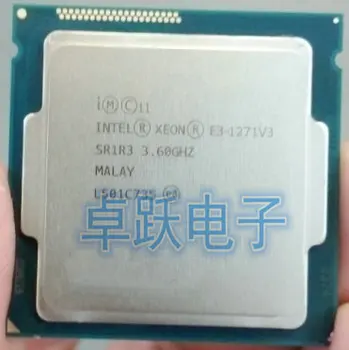 Intel Original E3-1271V3 E3-1271 V3 E3 1271 V3 CPU Processador de 3,6 G 1150pin 80W Quad-Core de 22nm scrattered peças frete grátis