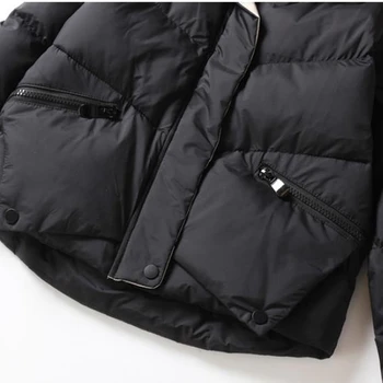 Inverno 2020 mulheres curto de algodão acolchoado jaqueta coreano moda casual pequeno para baixo casaco de Algodão