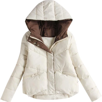 Inverno 2020 mulheres curto de algodão acolchoado jaqueta coreano moda casual pequeno para baixo casaco de Algodão