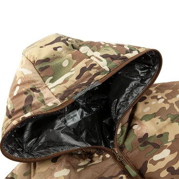 Inverno Parka Homens Táticas de Camuflagem Militar Jaqueta com Capuz Masculino Peso Leve Quente Térmico Exterior de Mens Algodão Casaco Plus Size 5XL