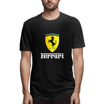 Itália Ferrari Emblema Logotipo 3D Impresso T-Shirt Homens Mulheres Moda Casual T-Shirt de Verão Tops de Manga Curta Tamanho Grande Streetwear
