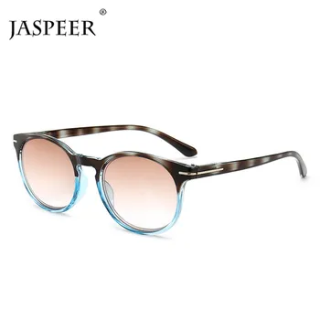 JASPEER Moda Rodada de Leitura de Óculos de sol das Mulheres os Homens Presbiopia Óculos Óculos Portátil de Presente Para os Pais
