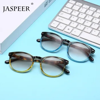 JASPEER Moda Rodada de Leitura de Óculos de sol das Mulheres os Homens Presbiopia Óculos Óculos Portátil de Presente Para os Pais