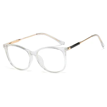 JASPEER TR90 de Quadros Ópticos Mulheres da Moda TR90 o Óculos Retrô Óculos de Armações de Metal Óculos Primavera Perna de Óculos com Alta Qualidade