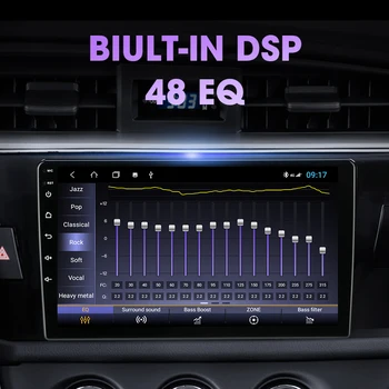 JMCQ Android 10.0 Rádio do Carro Para Toyota Corolla Ralink-2016 Multimídia Vídeo Player 2 din 4+64G RDS Navegação GPS Chefe da Unidade de