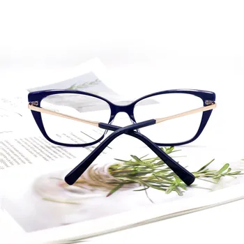 KANDREA 2020 Moda das Mulheres de Metal Óculos de Armação Quadrada de dimensões Óculos de Quadros de Alta Qualidade do sexo Feminino Miopia Óptico Óculos