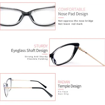KANDREA 2020 Moda das Mulheres de Metal Óculos de Armação Quadrada de dimensões Óculos de Quadros de Alta Qualidade do sexo Feminino Miopia Óptico Óculos