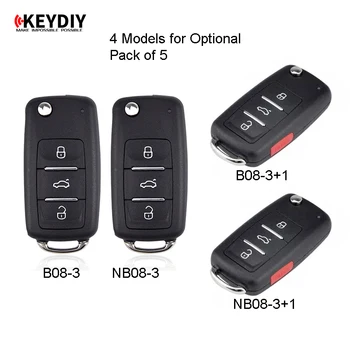 KEYDIY 5 Peças Remoto Universal B-Série NB-Série para KD900 KD900+ URG200 ,KEYDIY controles Remotos para B18 / NB18
