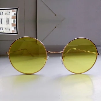 KUJUNY Óculos do John Lennon Retro Príncipe Óculos de sol Redondo de Lazer Óculos de Sol de Turismo de Homem as Mulheres de Óculos de Sol