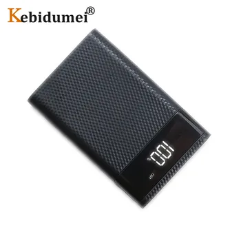 Kebidumei DIY 4x18650 Bateria do Banco do Poder de Caso de Carga de Armazenamento de Caixa de 5V USB Duplo do Tipo C, Android Interface Micro USB Para Telefones Inteligentes