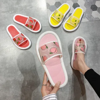 Koovan Mulheres Chinelos de quarto Feminino 2020 Verão Desgaste Exterior Ins para o Lar Sociais Populares Bonito Mulheres Sapatos Casa Flats Tendência