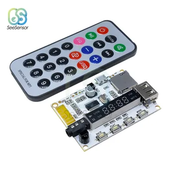 LED Display Digital sem Fio Bluetooth FM MP3 Decodificação Conselho TF Cartão Micro SD de Áudio Módulo de Som com Controlador Remoto Infravermelho