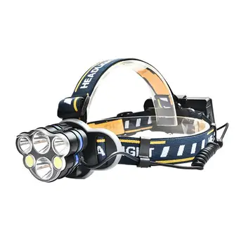 LED de Trabalho Faróis 12000 Lumens USB Recarregável Lanterna à prova d'água Com Retrátil Farol Para Acampar ao ar livre, Caminhadas