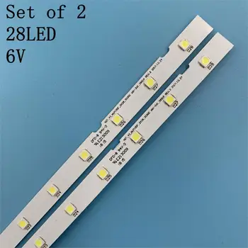 LED strip 28leds Para Samsung AOT_43_NU7100F_2X28_3030C LM41-00606A BN61-15482A UE43NU7400U UE43NU7120 UE43NU7100 UE43UN7020K