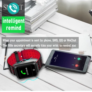 LIGE 2019 Novo Smart Watch Homens Mulheres Impermeável Bracelete de Esportes Monitor de Ritmo Cardíaco e a Pressão Arterial Bluetooth Para IOS, Android +Caixa