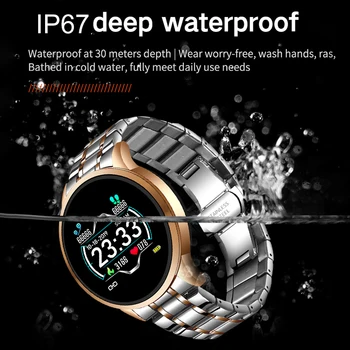 LIGE 2020 Inteligente Homens do Relógio de frequência Cardíaca Pressão Arterial Informações Lembrete Esporte Impermeável Smartwatch banda inteligente para Android iOS