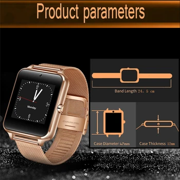 LIGE Novo Smart Homens Relógio Bluetooth Câmera do Telefone cinta de aço Inoxidável esporte Pedômetro Smartwatch Android relógio inteligente+Caixa