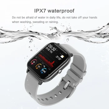 LISM P8 1,4 polegadas Smart Watch, Homens Cheios de Toque de Fitness Tracker Pressão Arterial Relógio Inteligente Mulheres Smartwatch para Xiaomi