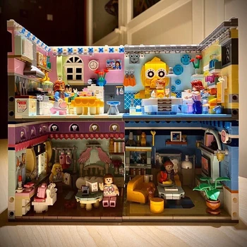 LOZ Rua da Cidade Casa de banho com Duche de Canto de Sala Quarto Cozinha Modelo 3D DIY Mini Blocos de Tijolos de Construção de Brinquedo para as Crianças sem Caixa