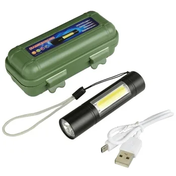 Lanterna elétrica recarregável XP-G Q5 Zoomable Ponto de luz Mini do diodo Poderosa da Tocha da Lanterna elétrica da Lâmpada Ajustável, Impermeável ao ar livre