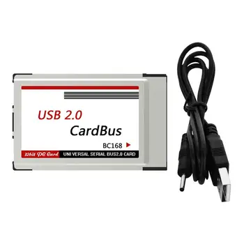 Laptop, PCMCIA USB 2.0 CardBus Converter 2 Portas PCI Express Card Adaptador