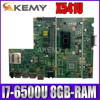 Laptop placa-mãe Para Asus X541U X541UVK X541UAK X541UA X541UV X541UJ placa-mãe Teste OK w/ I7-6500U CPU, 8GB de memória RAM
