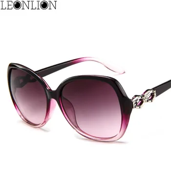 LeonLion 2021 Clássico Gradiente de grandes dimensões Óculos de sol das Mulheres da Marca do Designer Vintage Senhoras de Óculos de Sol UV400 Oculos De Sol Feminino